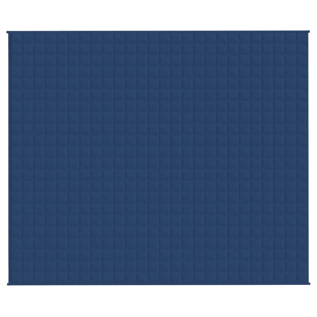 vidaXL Gewichtsdecke Blau 220x260 cm 11 kg Stoff