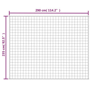 vidaXL Gewichtsdecke Hellcreme 235x290 cm 11 kg Stoff