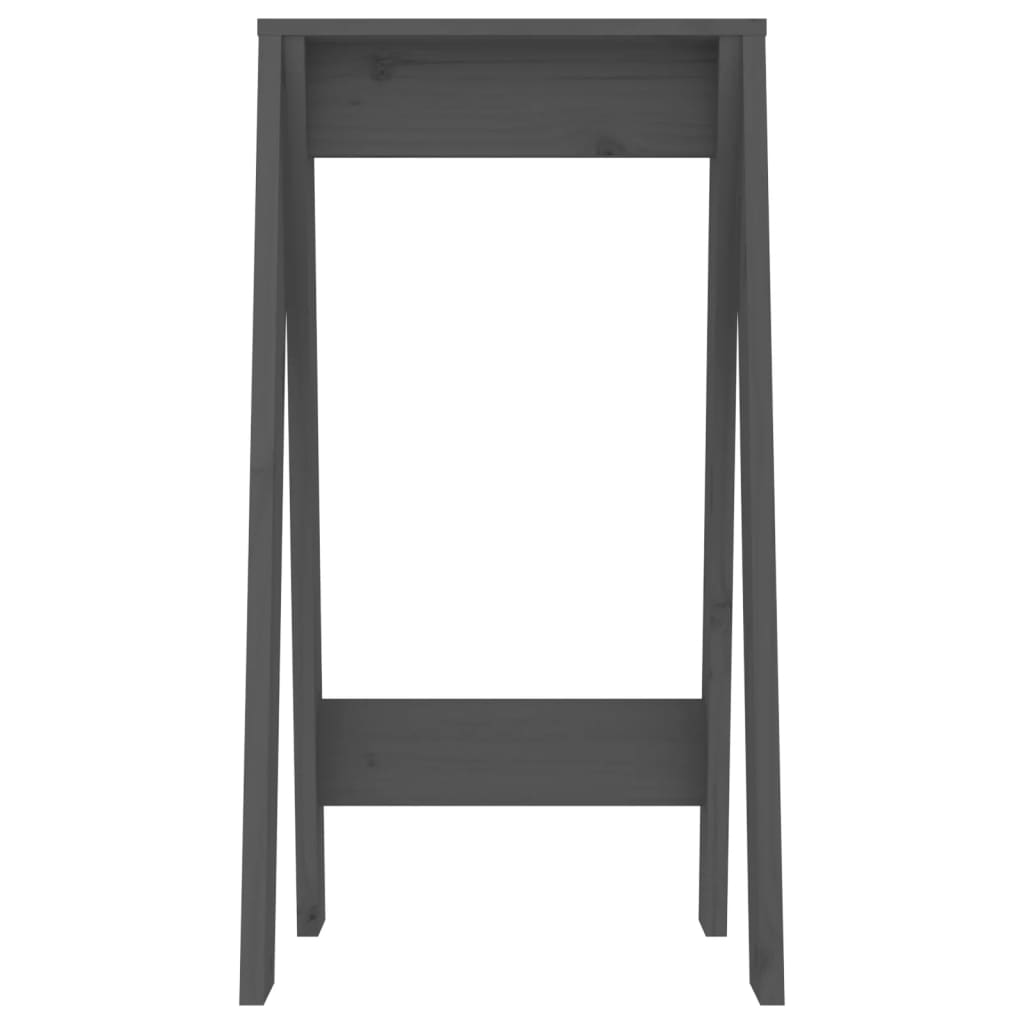 vidaXL Hocker 2 Stk. Grau 40x40x75 cm Massivholz Kiefer