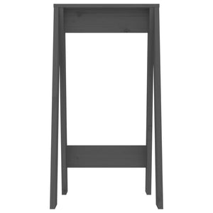 vidaXL Hocker 2 Stk. Grau 40x40x75 cm Massivholz Kiefer