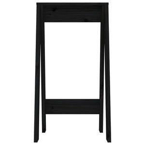 vidaXL Hocker 2 Stk. Schwarz 40x40x75 cm Massivholz Kiefer