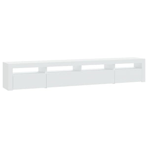 vidaXL TV-Schrank mit LED-Leuchten Weiß 240x35x40 cm