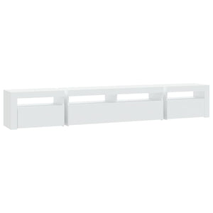 vidaXL TV-Schrank mit LED-Leuchten Weiß 240x35x40 cm