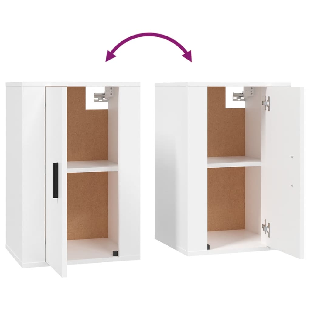 vidaXL TV-Wandschrank Weiß 40x34,5x60 cm