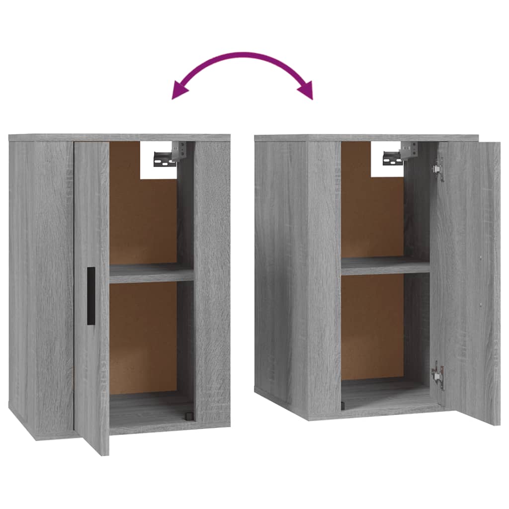 vidaXL TV-Wandschrank Grau Sonoma 40x34,5x60 cm