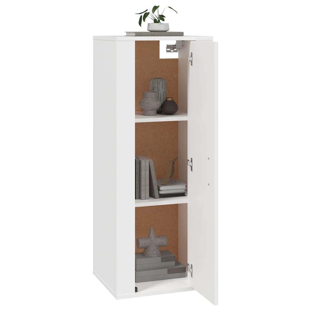 vidaXL TV-Wandschrank Weiß 40x34,5x100 cm