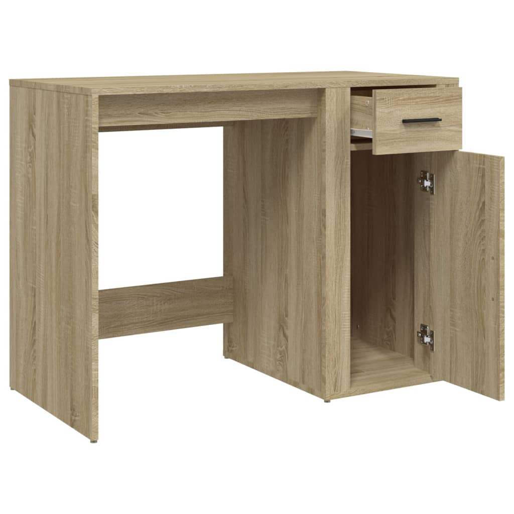 Schreibtisch Sonoma-Eiche 100x49x75 cm Holzwerkstoff Stilecasa