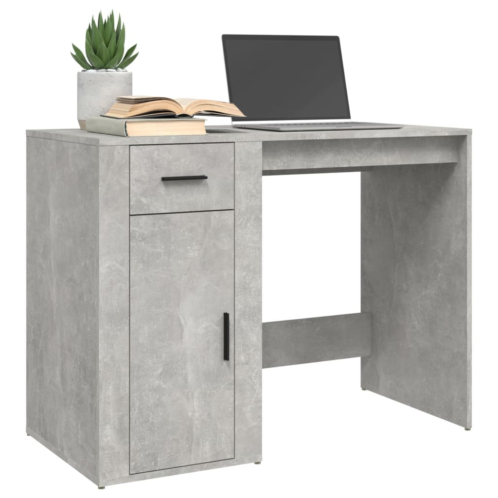 vidaXL Schreibtisch Betongrau 100x49x75 cm Holzwerkstoff