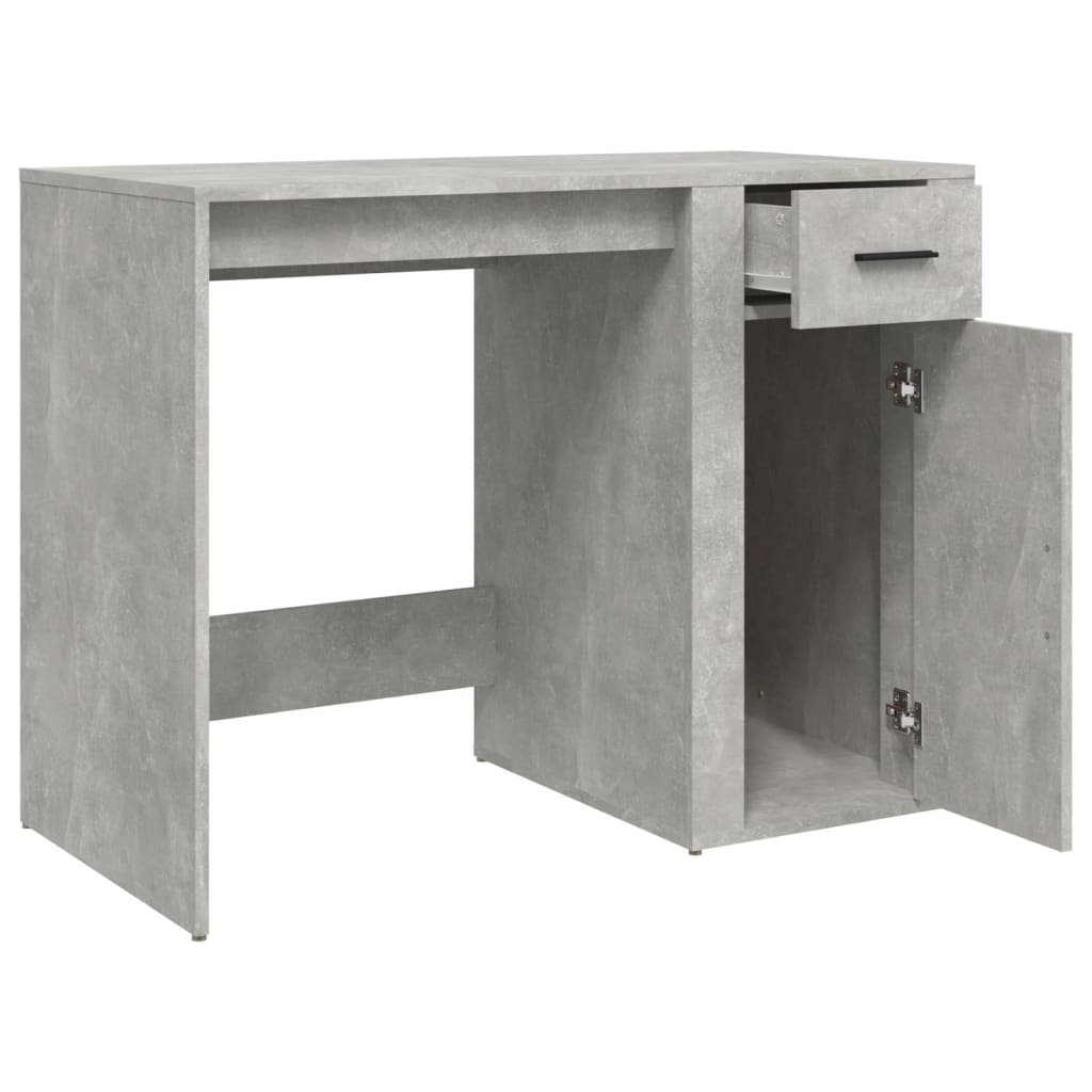 vidaXL Schreibtisch Betongrau 100x49x75 cm Holzwerkstoff