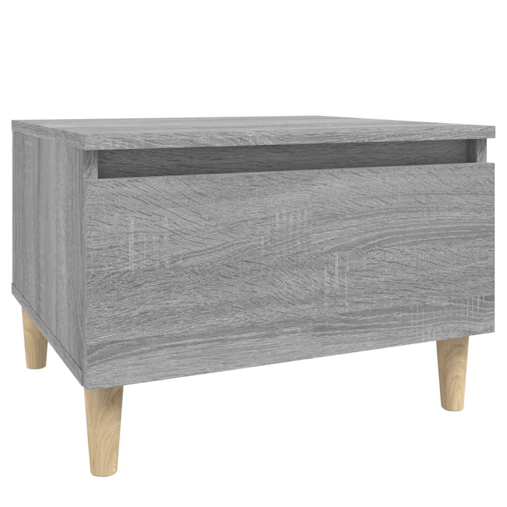 vidaXL Beistelltische 2 Stk. Grau Sonoma 50x46x35 cm Holzwerkstoff