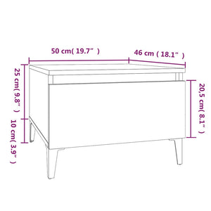 vidaXL Beistelltisch Schwarz 50x46x35 cm Holzwerkstoff