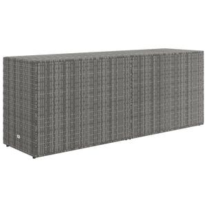 Gartenschrank Grau 198x55,5x80 cm Poly Rattan Stilecasa