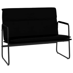 vidaXL Sitzbank Schwarz 100x64x80 cm Kunstleder