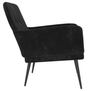 vidaXL Sessel Schwarz 62x79x79 cm Samt