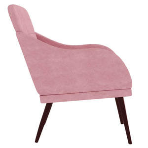 vidaXL Sessel Rosa 63x76x80 cm Samt