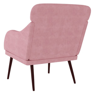 vidaXL Sessel Rosa 63x76x80 cm Samt