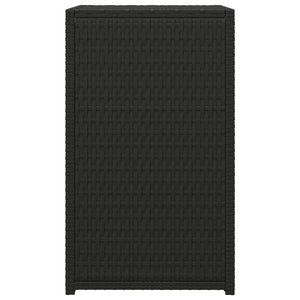 C-Tisch Schwarz 40x35x60 cm Poly Rattan