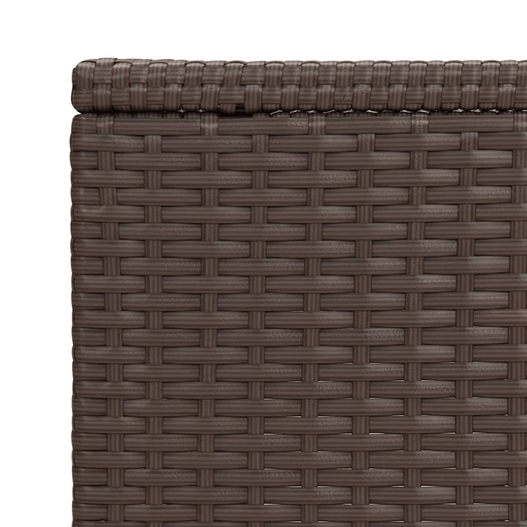 vidaXL C-Tisch Braun 40x35x60 cm Poly Rattan