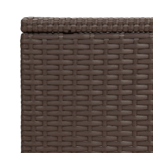 vidaXL C-Tisch Braun 40x35x60 cm Poly Rattan