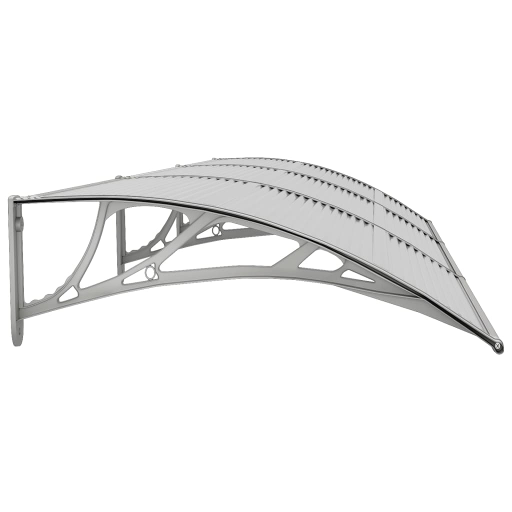 vidaXL Türvordach Grau 300x75 cm Polycarbonat