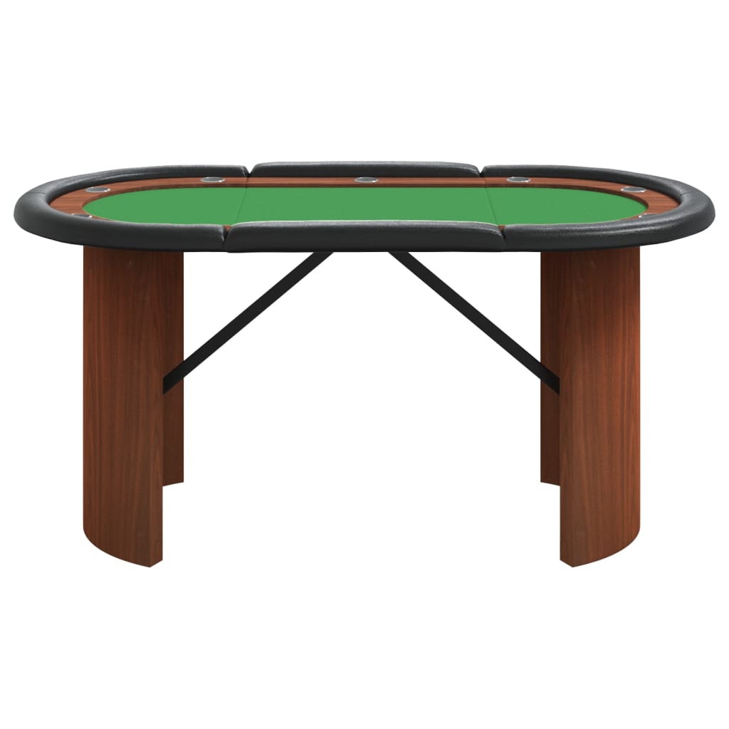 Pokertisch 10 Spieler Grün 160x80x75 cm Stilecasa