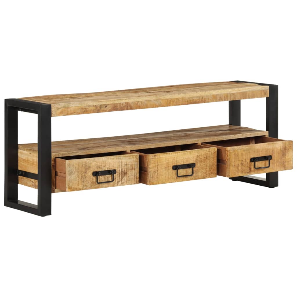 vidaXL TV-Schrank 120x30x45 cm Massivholz Mango