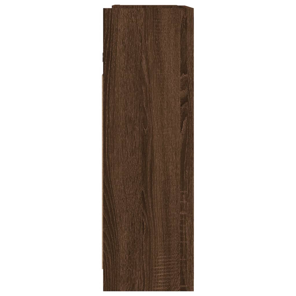 vidaXL Bad-Spiegelschrank Braun Eiche 62,5x20,5x64 cm Holzwerkstoff