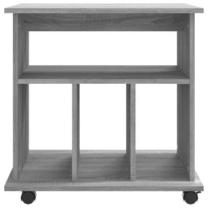 Rollschrank Grau Sonoma 60x45x60 cm Holzwerkstoff Stilecasa