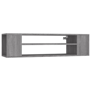 vidaXL TV-Wandschrank Grau Sonoma 100x30x26,5 cm Holzwerkstoff