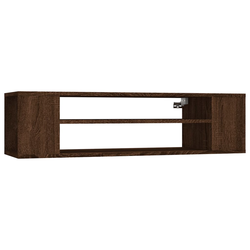 vidaXL TV-Wandschrank Braun Eichen-Optik 100x30x26,5 cm Holzwerkstoff