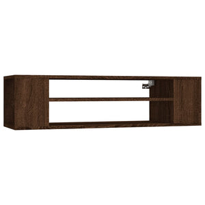 vidaXL TV-Wandschrank Braun Eichen-Optik 100x30x26,5 cm Holzwerkstoff