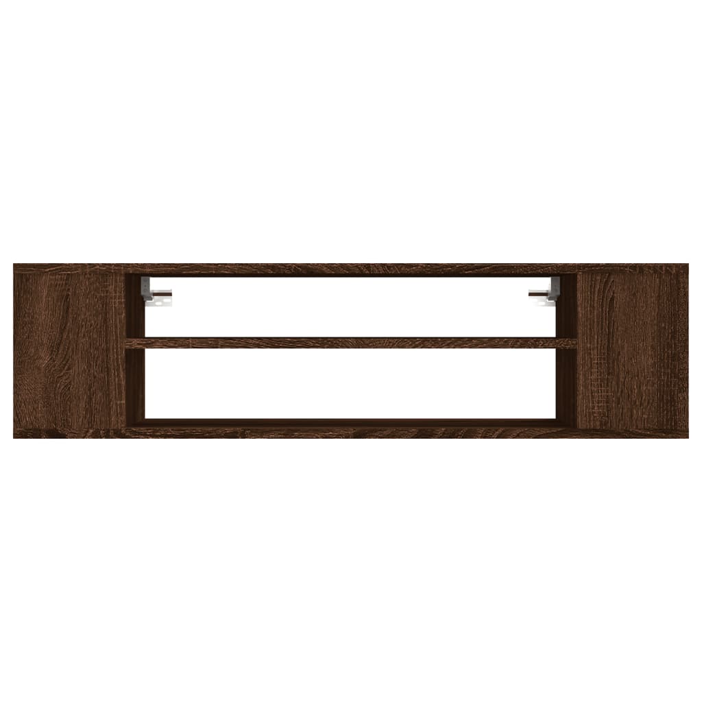 vidaXL TV-Wandschrank Braun Eichen-Optik 100x30x26,5 cm Holzwerkstoff