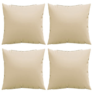 vidaXL Sofakissen 4 Stk. Beige 40x40 cm Stoff