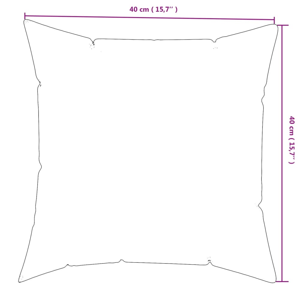 Zierkissen 4 Stk. Mehrfarbig 40x40 cm Stoff