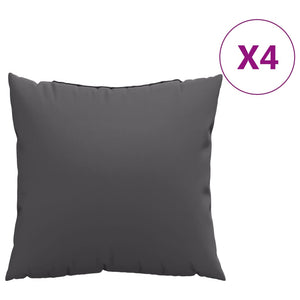 vidaXL Sofakissen 4 Stk. Anthrazit 50x50 cm Stoff