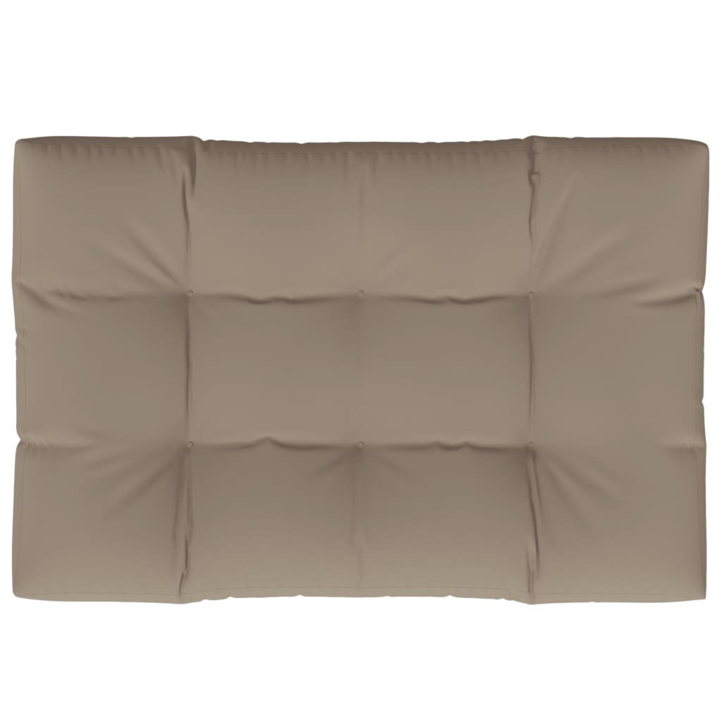 vidaXL Palettenkissen Taupe 120x80x12 cm Stoff