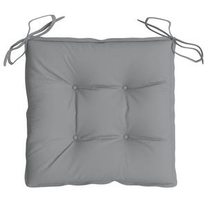 vidaXL Stuhlkissen 6 Stk. Grau 40x40x7 cm Oxford-Gewebe