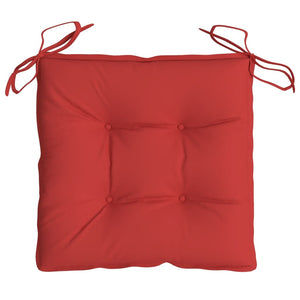 vidaXL Stuhlkissen 4 Stk. Rot 40x40x7 cm Oxford-Gewebe