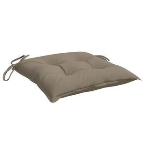 vidaXL Stuhlkissen 2 Stk. Taupe 40x40x7 cm Oxford-Gewebe