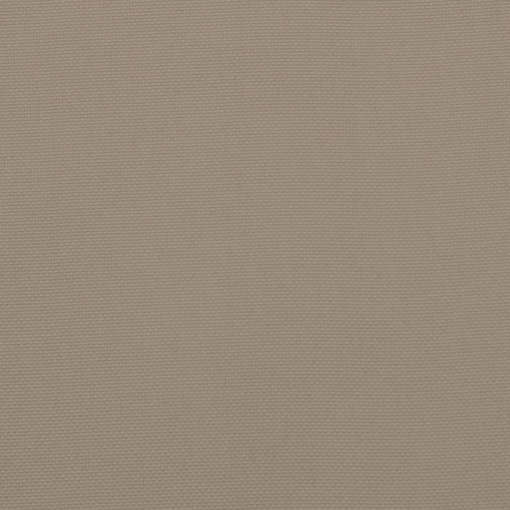 vidaXL Stuhlkissen 2 Stk. Taupe 40x40x7 cm Oxford-Gewebe