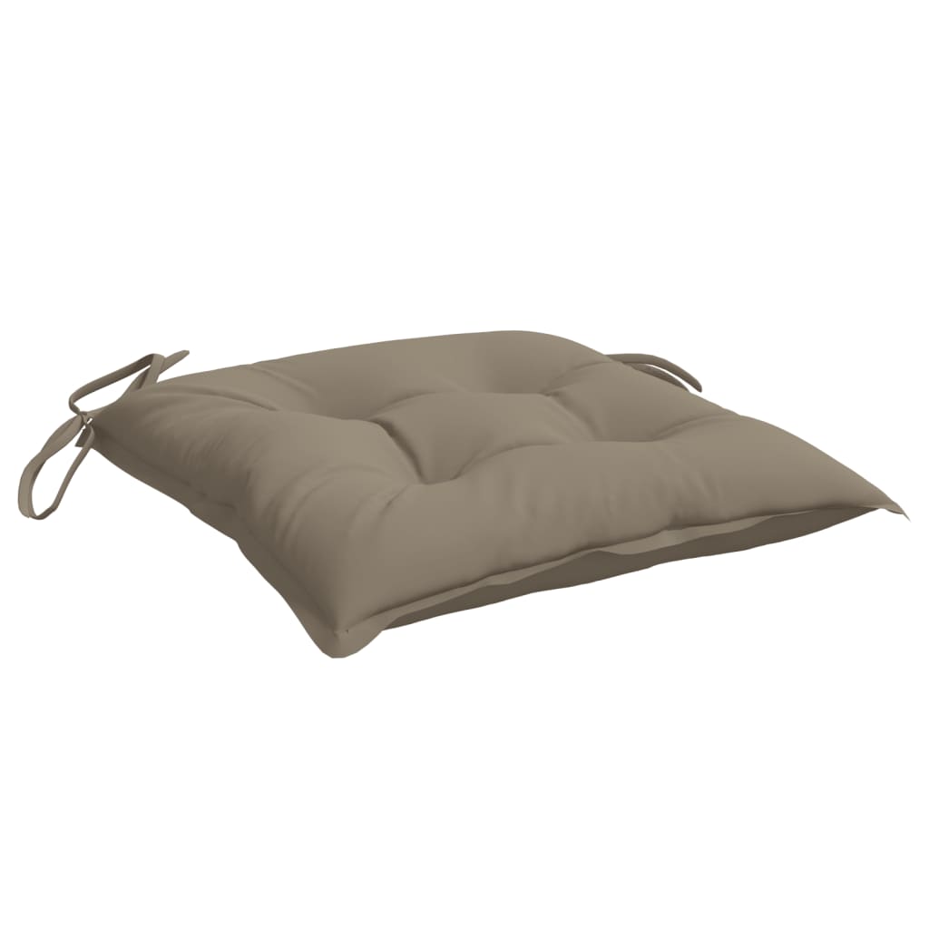 vidaXL Stuhlkissen 6 Stk. Taupe 40x40x7 cm Oxford-Gewebe