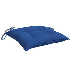 vidaXL Stuhlkissen 4 Stk. Blau 40x40x7 cm Oxford-Gewebe