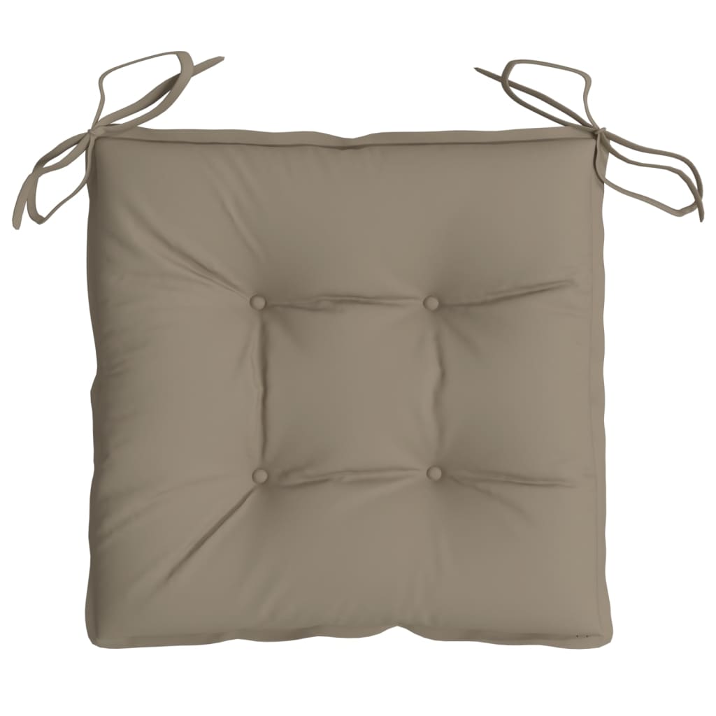 vidaXL Palettenkissen 2 Stk. Taupe 50x50x7 cm Oxford-Gewebe