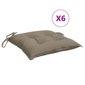 vidaXL Palettenkissen 6 Stk. Taupe 50x50x7 cm Oxford-Gewebe