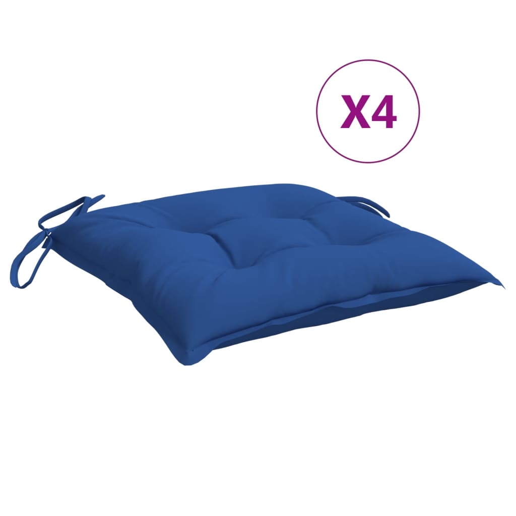 vidaXL Palettenkissen 4 Stk. Blau 50x50x7 cm Oxford-Gewebe