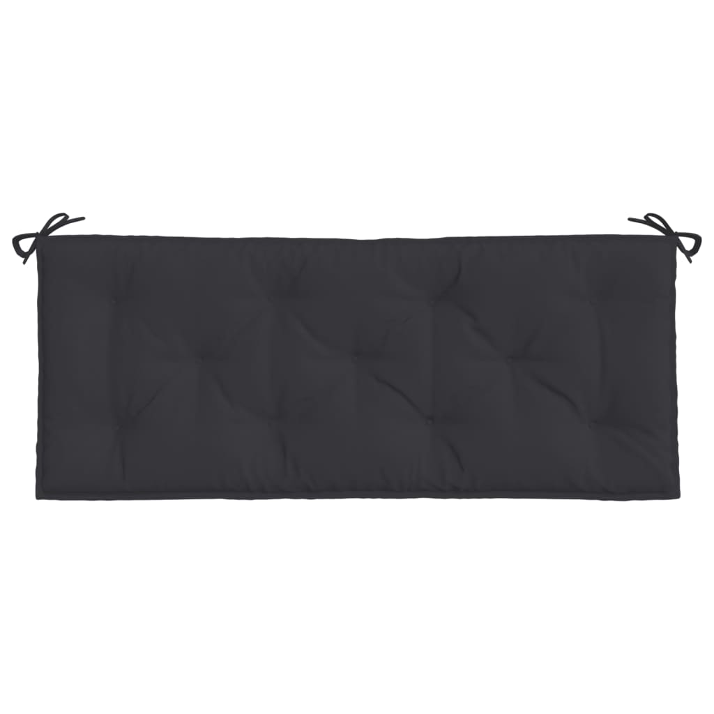 vidaXL Gartenbank-Auflage Schwarz 120x50x7 cm Oxford-Gewebe