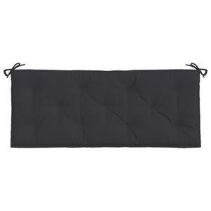 vidaXL Gartenbank-Auflage Schwarz 120x50x7 cm Oxford-Gewebe