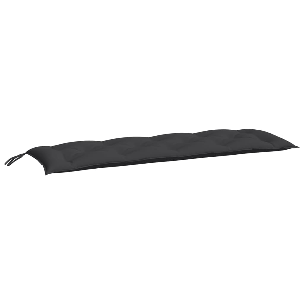 vidaXL Gartenbank-Auflage Schwarz 150x50x7 cm Oxford-Gewebe