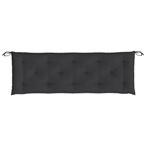 vidaXL Gartenbank-Auflage Schwarz 150x50x7 cm Oxford-Gewebe