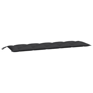 vidaXL Gartenbank-Auflage Schwarz 180x50x7 cm Oxford-Gewebe